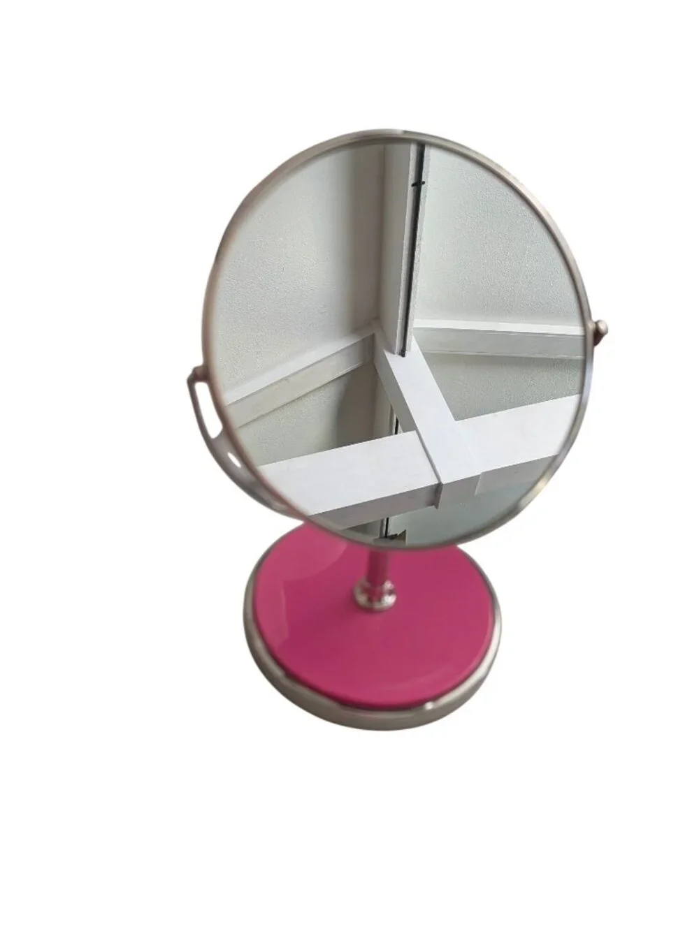 Kate Spade New York Pink & Silver Tabletop Vanity Mirror